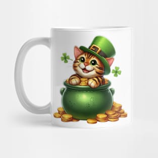 St Patricks Day Bengal Cat Mug